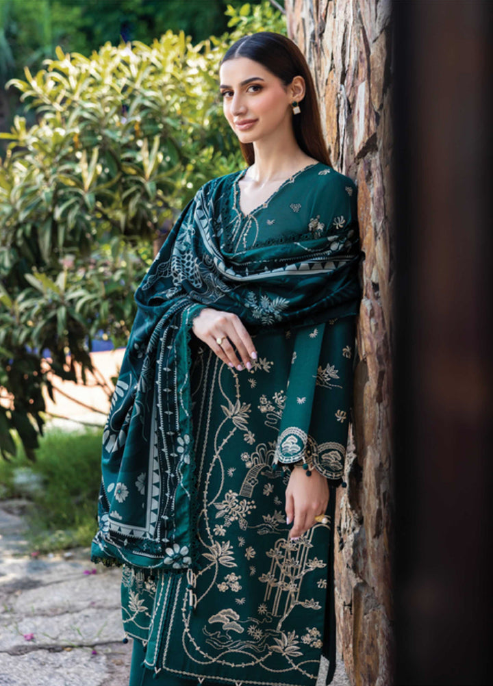 Eminence by Farasha Embroidered Khaddar Suits Unstitched 3 Piece FSH25FW D-01-Viona - Winter Collection