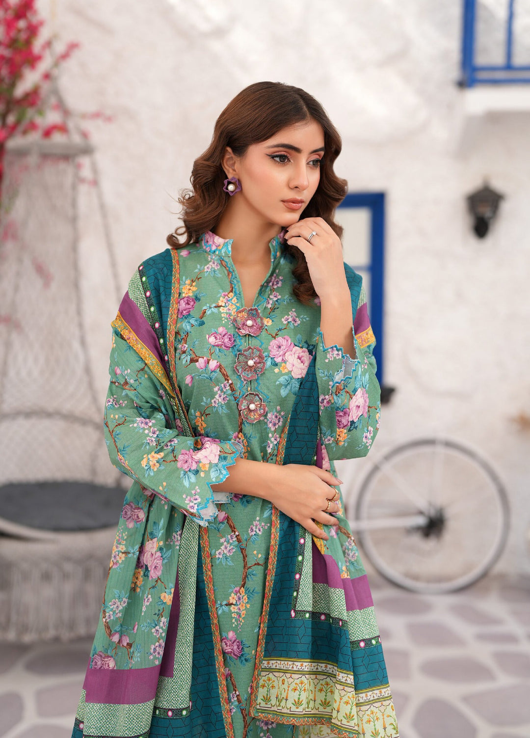 Salina by Regalia Textile Unstitched Printed Lawn 3 Piece Suit RG26PUIV D-7 - Summer Collection