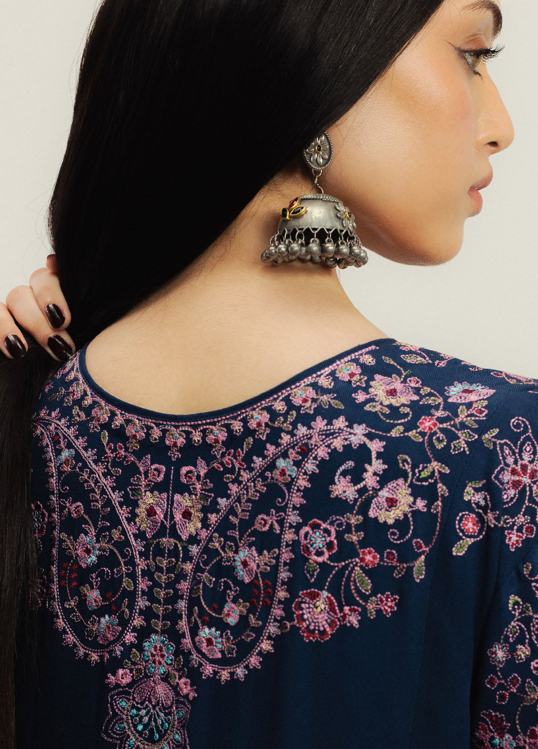 Zara Shahjahan Unstitched Winter Marina Embroidered Suits 3 Piece CZS25WC D3-Neelum - Winter Collection