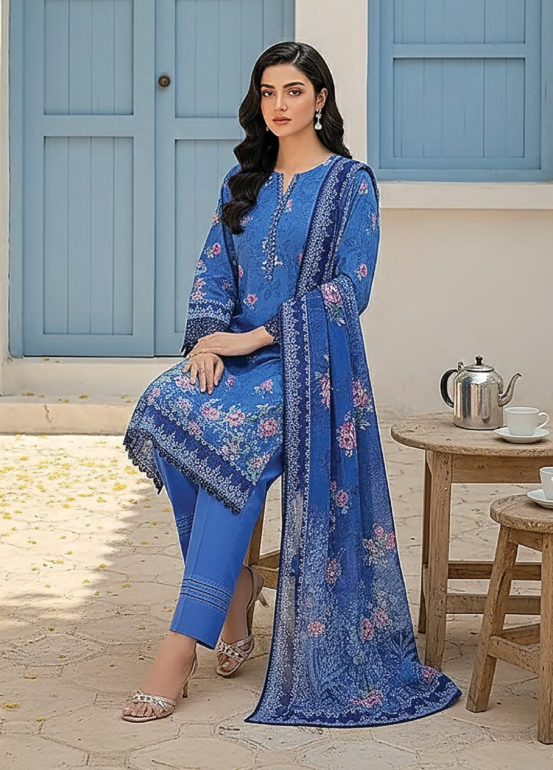 Summer Prints by Lakhany Unstitched Printed Lawn 3 Piece Suit LSM26USP LG-SG-0091 - Summer Collection