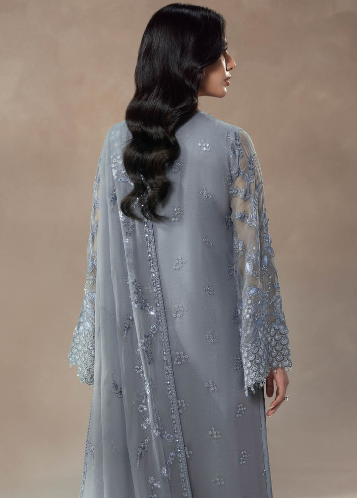 Afsanah by Lavish Premium Unstitched Chiffon Embroidered Suits 3 Piece LV25AC MOONLIT MIST-01 - Festive Collection