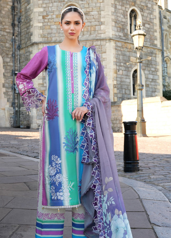 Al Zohaib Printkari Unstitched Embroidered Lawn 3 Piece Suit AZ26ULP 03 - Summer Collection