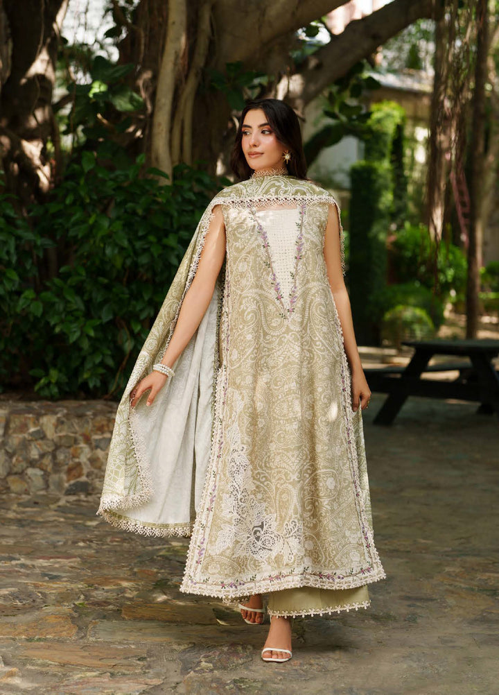 Meraki by Asifa And Nabeel Unstitched Viscose Embroidered Suits 3 Piece AN25MW ANM-09-Frozen Dew - Winter Collection