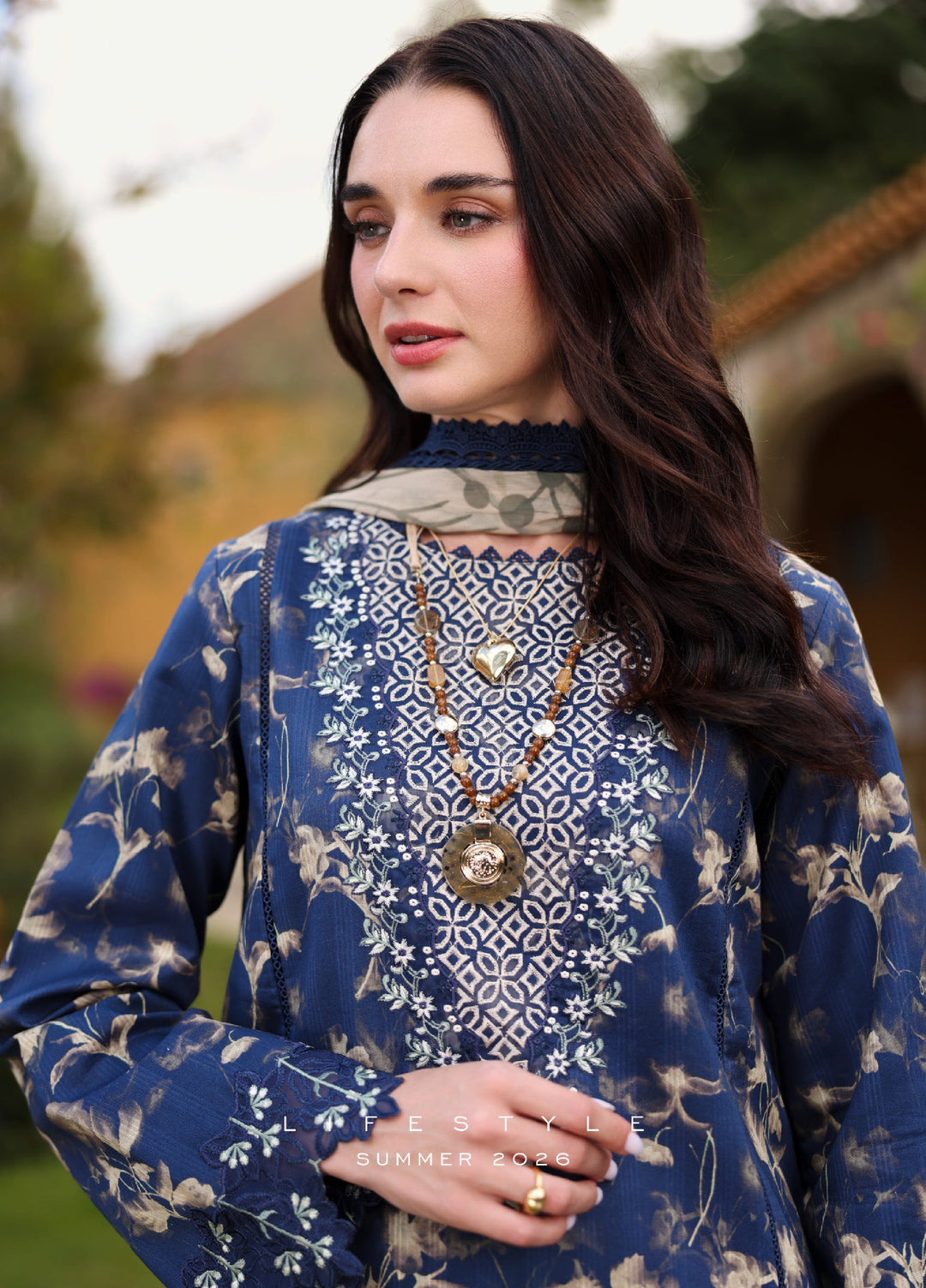 Rang Rasiya Lifestyle Lawn Unstitched Embroidered 3 Piece Suit RR25ULS CHARLOTTE - Summer Collection
