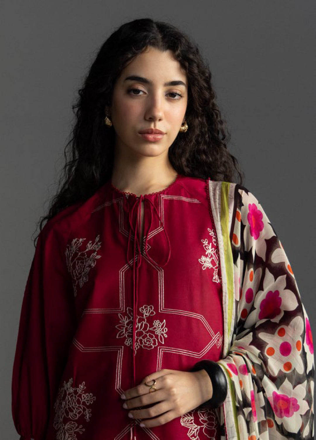Coco by Zara Shahjahan Unstitched Embroidered Lawn 3 Piece Suit CZS26UL RIVAE-1B - Summer Collection
