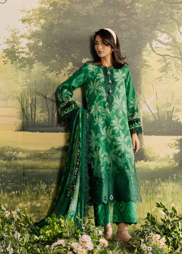 Bloom by Nureh Unstitched Embroidered Doria Lawn 3 Piece Suit NU26ULB BL-17 - Summer Collection
