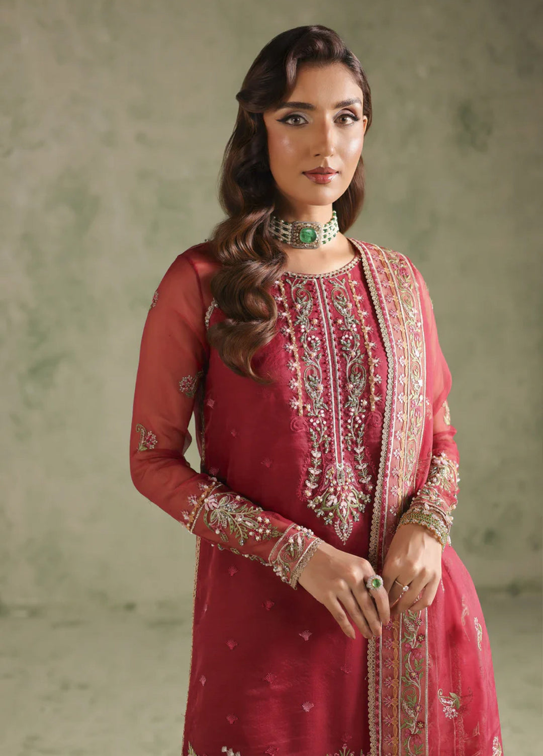 Esmeree by Imran Ramzan Embroidered Unstitched Organza 3 Piece Eden Di Rubino - Formals Collection