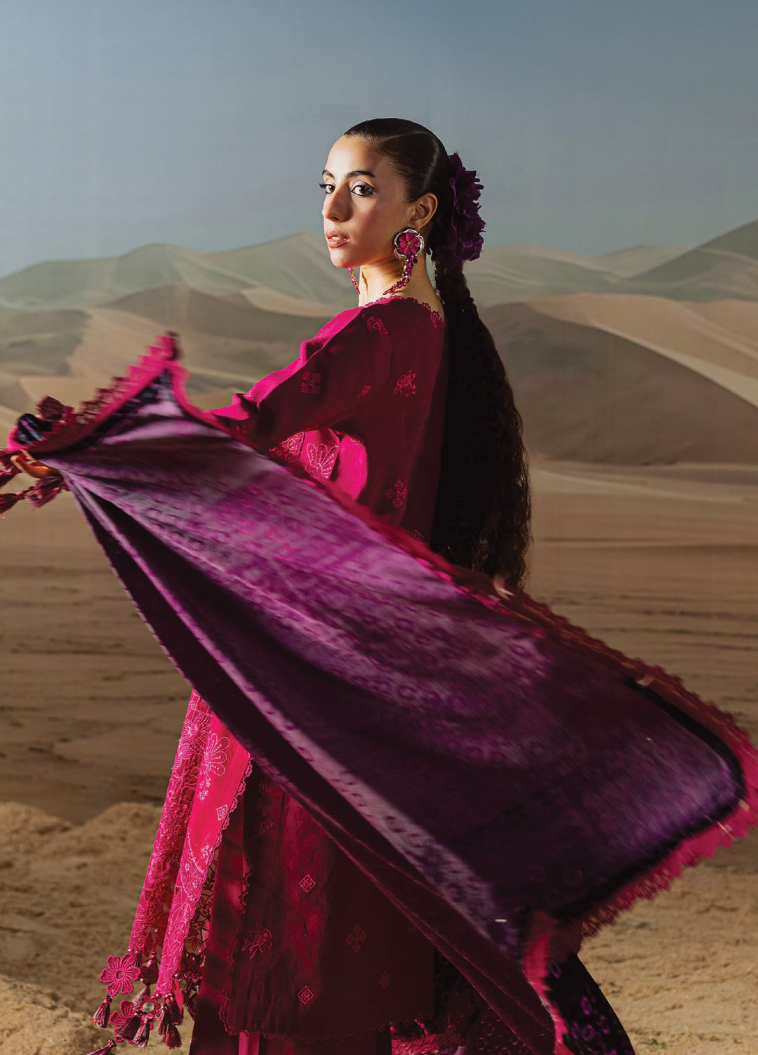 Amelia by Mahnur Unstitched Luxury Cotrai Embroidered 3 Piece Suits MN25AL AM-011 - Winter Collection