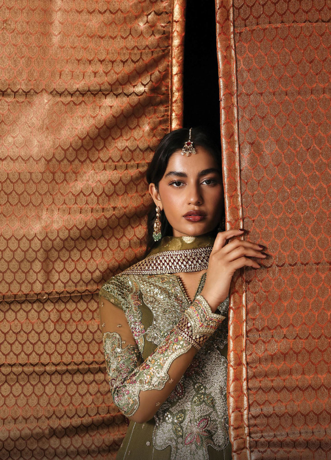 Kaashvi by Ayzel Unstitched Net Embroidered Suits 3 Piece AAF25KW JHANVI AZW-25-V2-06 - Wedding Collection