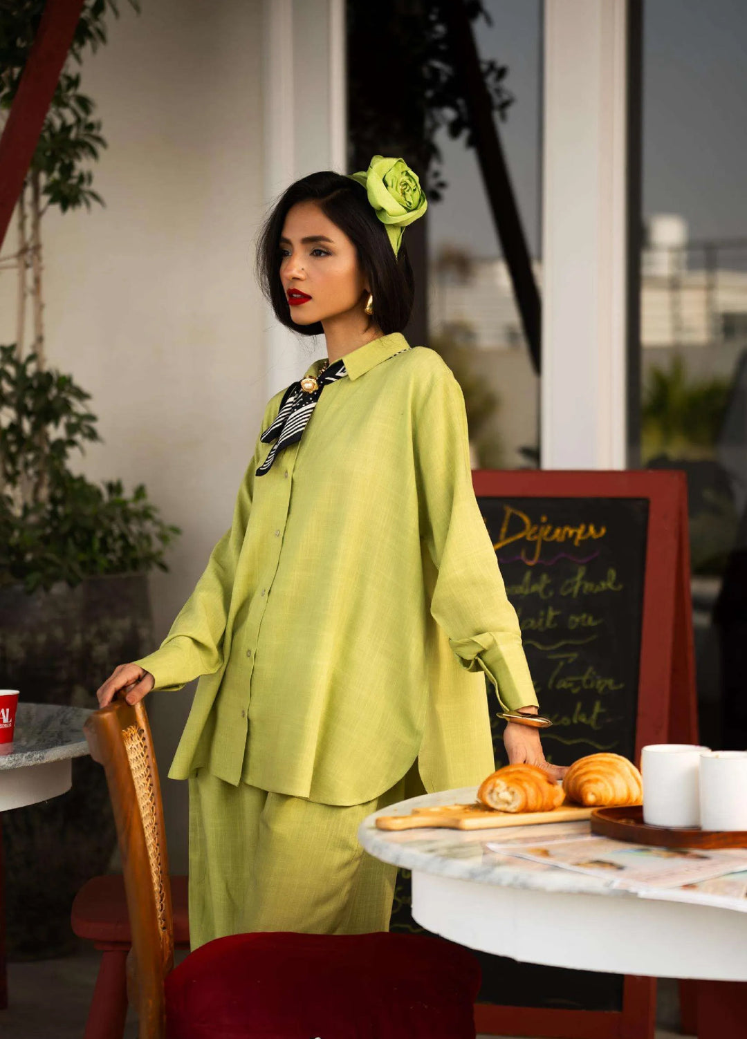 Minor Defect by Ayesha Somaya RTW Solids Irish Linen 2 Piece Suit Stella Casual Collection