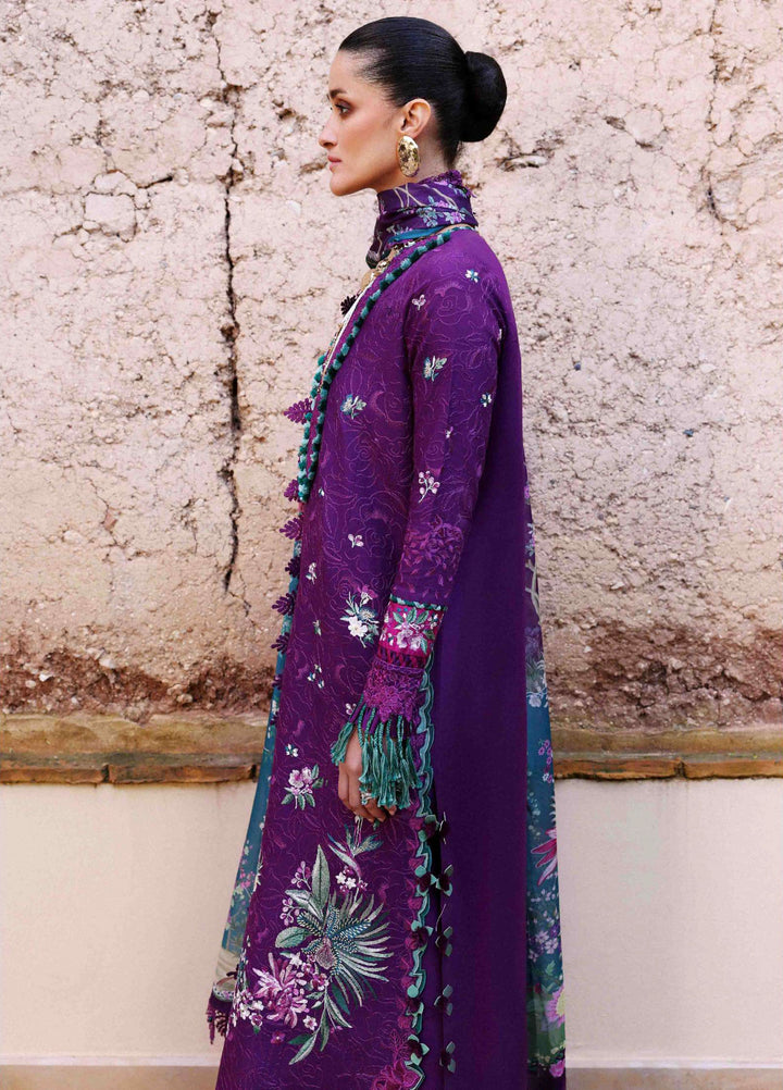Reine by Republic Womenswear Unstitched Embroidered Luxury Lawn 3 Piece Suit RW26UTL D-08B - Eid Collection