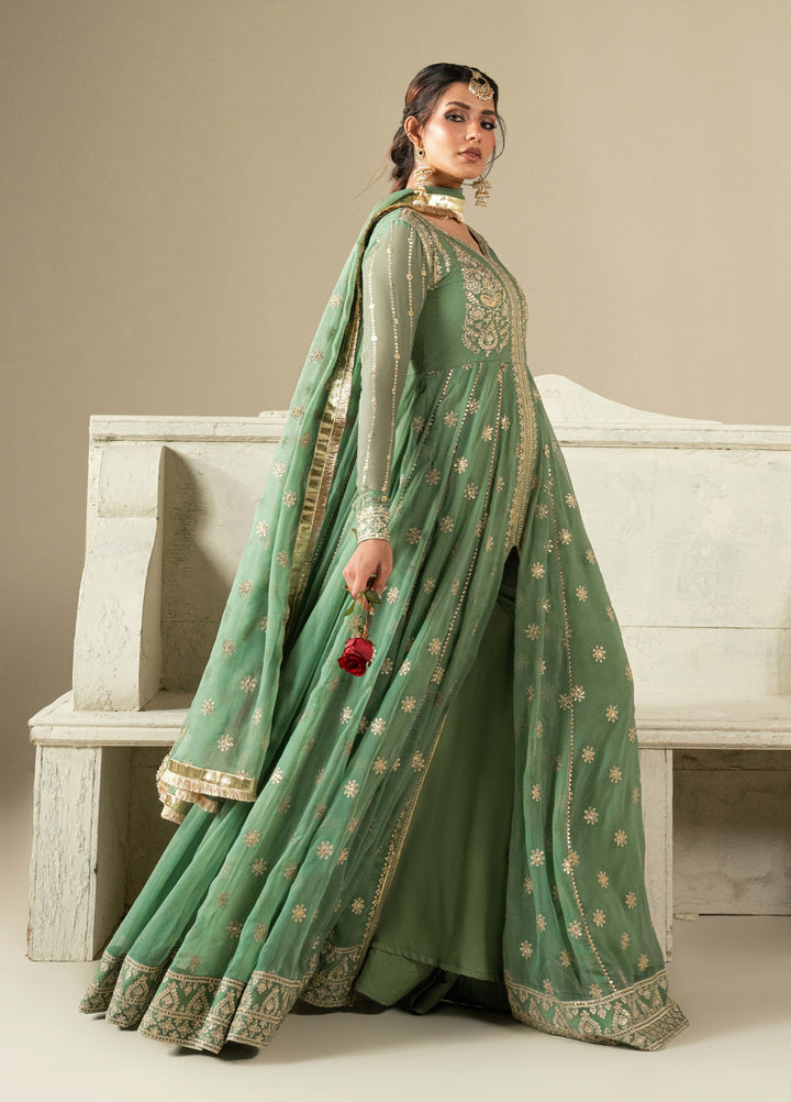 Aura by Haniumaimaz RTW Embroidered Chiffon 3 Piece Suit HUM26RCA ASTRA - Festive Collection