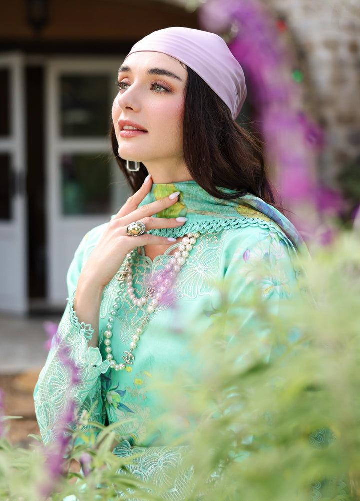 Rang Rasiya Lifestyle Lawn Unstitched Embroidered 3 Piece Suit RR25ULS SAGE - Summer Collection