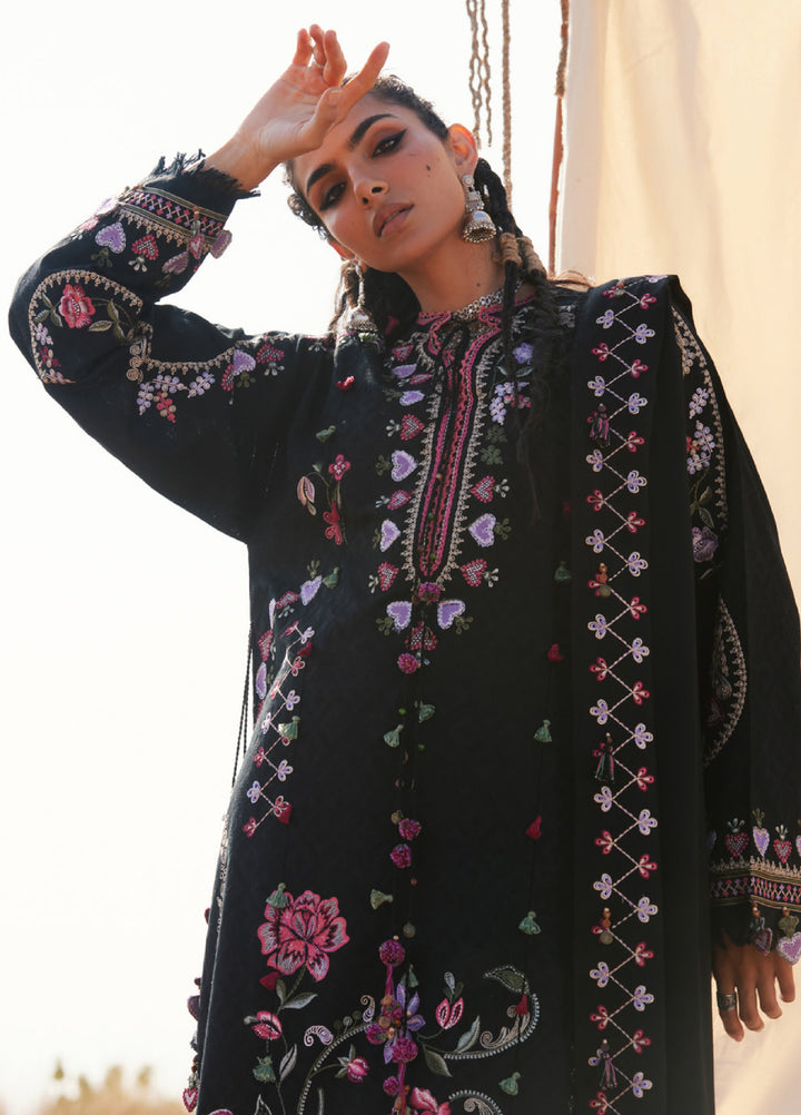 Zaha by Khadija Shah Unstitched Jacquard Embroidered Suits 3 Piece ZL25KW SEHYR ZW25-11 - Winter Collection