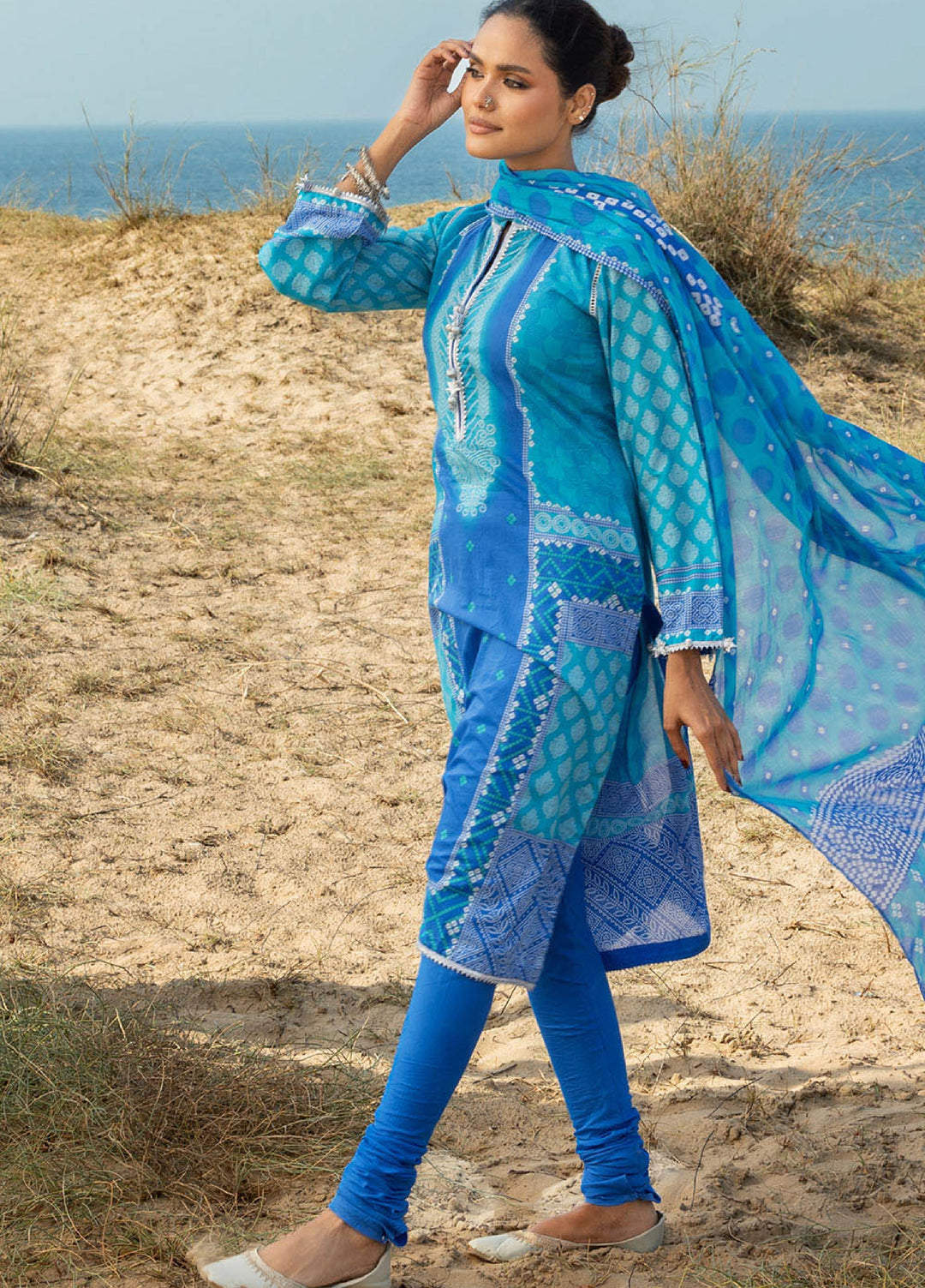 The Chunri by Gul Ahmed Unstitched Printed Lawn 3 Piece Suit GA26UTCL CL-62148 B - Summer Collection