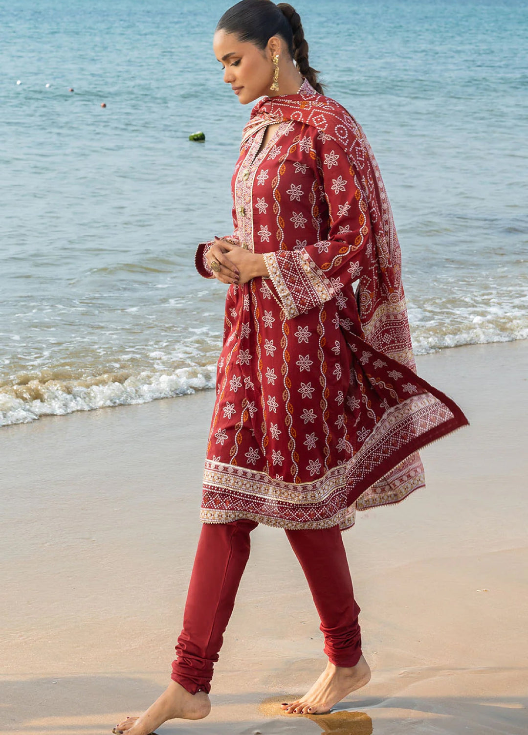 The Chunri by Gul Ahmed Unstitched Printed Lawn 3 Piece Suit GA26UTCL CL-62026 B - Summer Collection