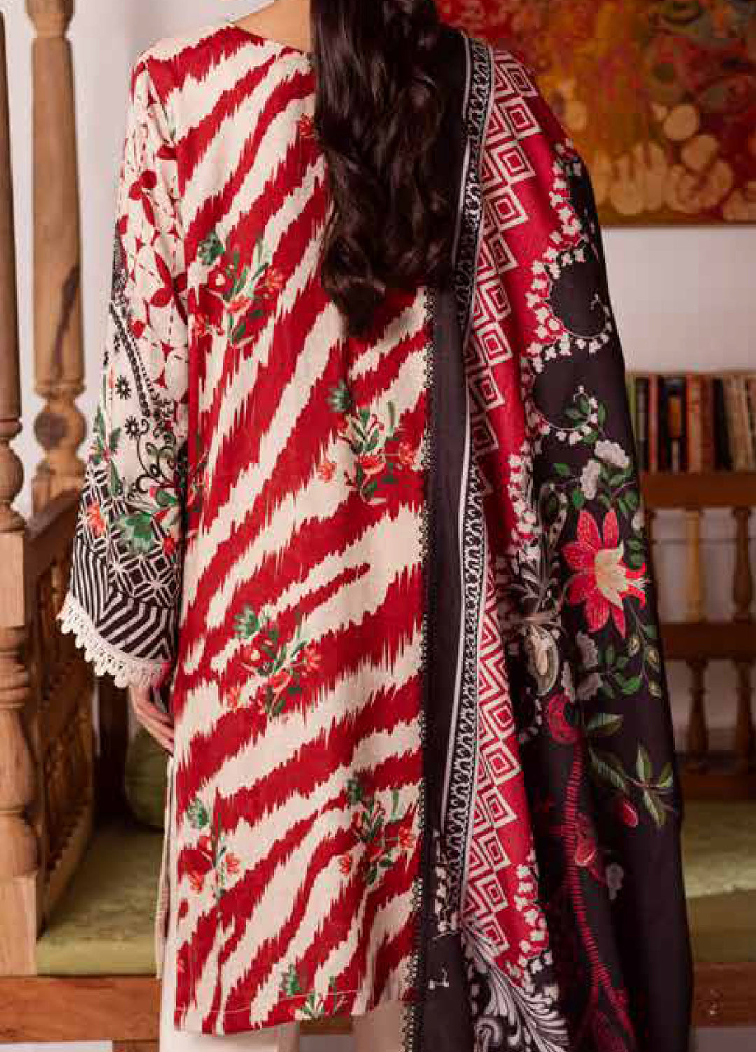 Signature Prints by Nureh Unstitched Linen Jacquard Suits 3 Piece NU25LJ SP-192 - Winter Collection