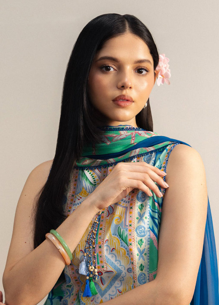 Coco by Zara Shahjahan Unstitched Printed Lawn 3 Piece Suit CZS26ULV NAMI-5A - Summer Collection