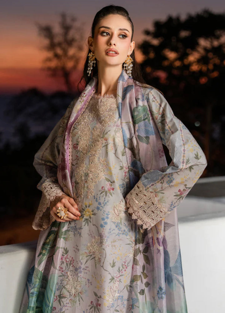 Shezlin Chikankari by Aabyaan Unstitched Embroidered Lawn 3 Piece Suit ABY26USC AZ-07 RIVANA - Summer Collection