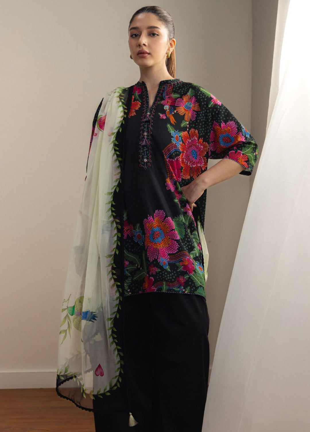 Coco by Zara Shahjahan Unstitched Printed Lawn 3 Piece Suit CZS26ULV ASAHI-2A - Summer Collection