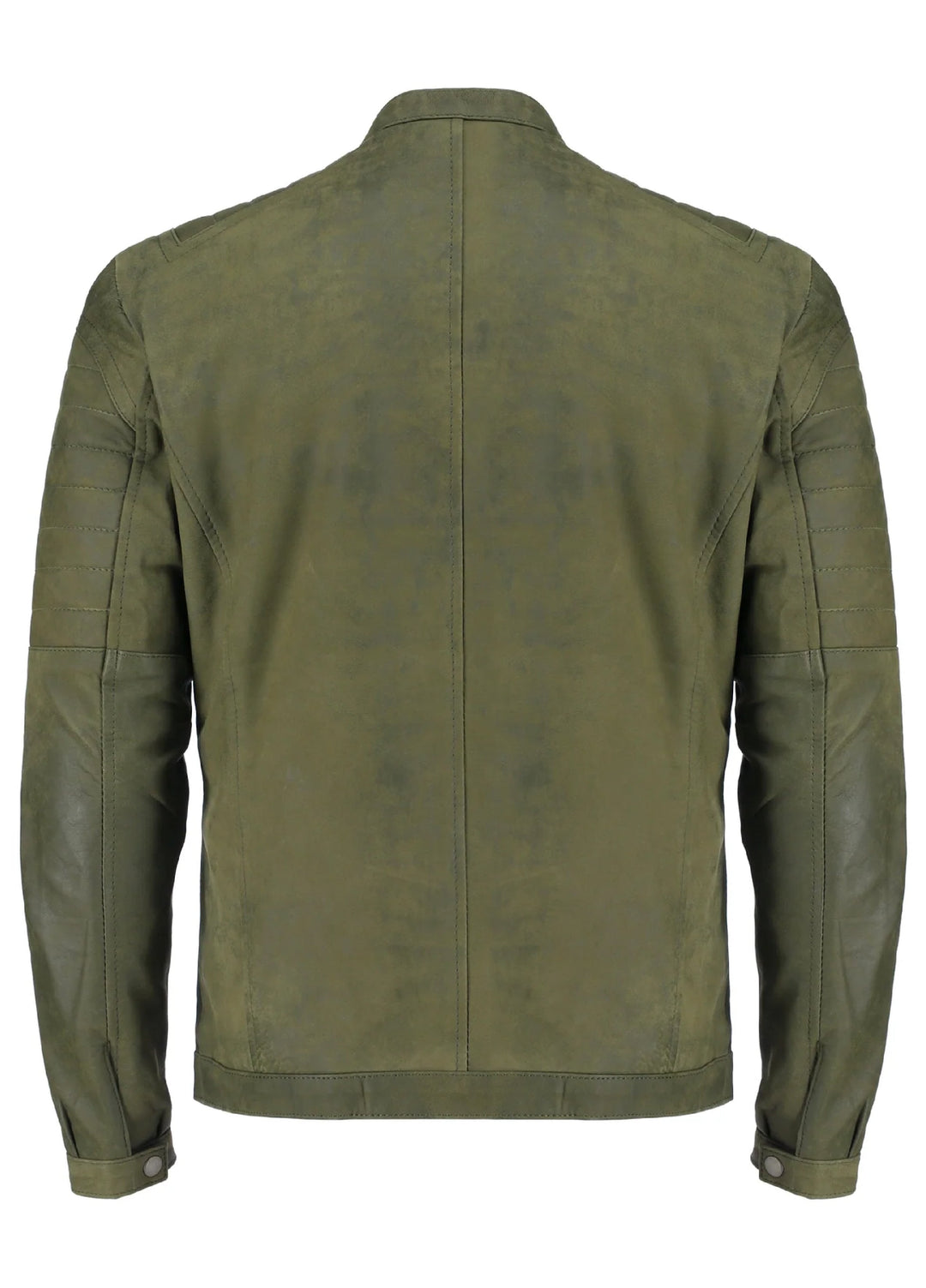 Mens Green Classic Fashion Buff Soft Real Leather Jacket