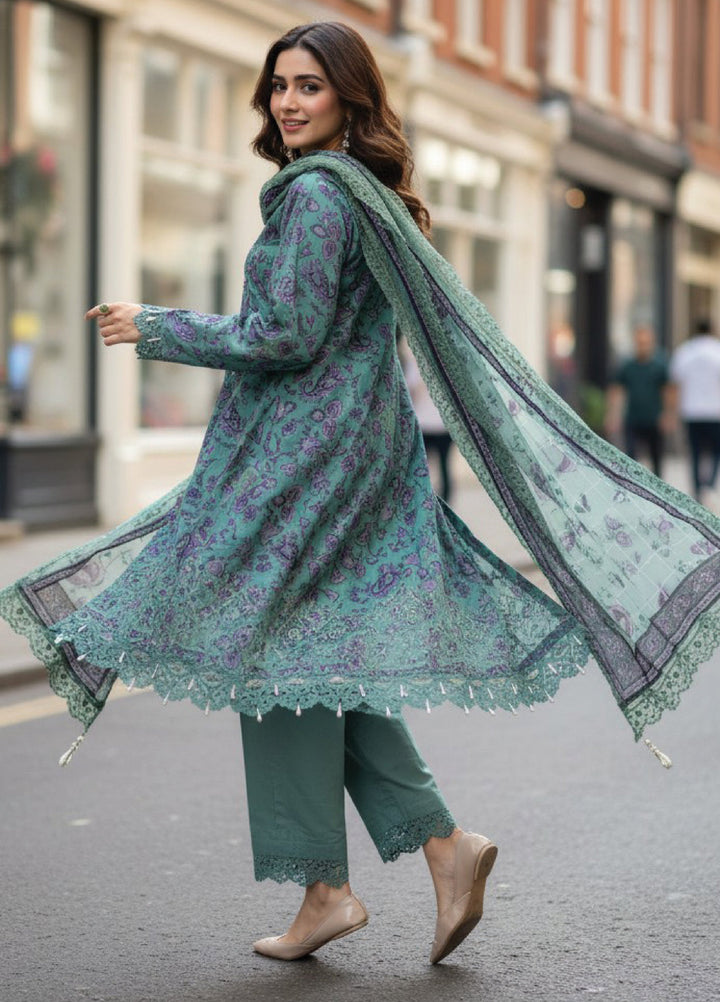 Salina by Regalia Textile Unstitched Embroidered Lawn 3 Piece Suit RG26EU D-1 - Summer Collection