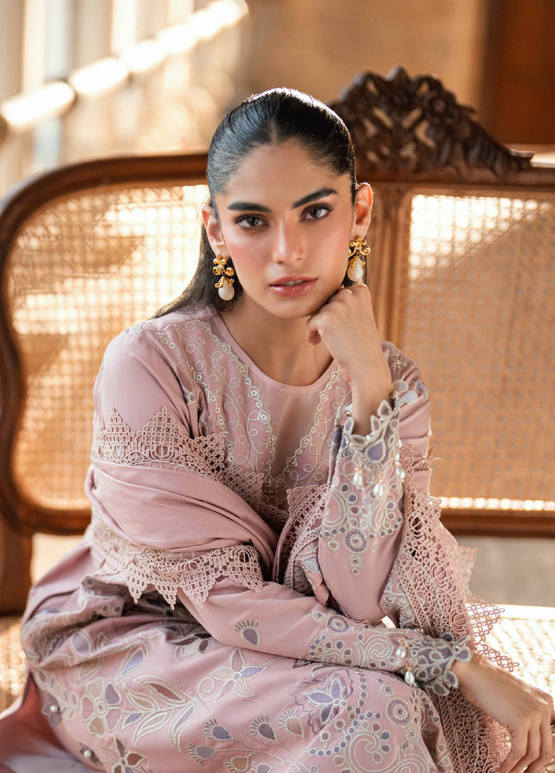 Shades Of Winter by Florent Unstitched Marina Twill Embroidered Suits 3 Piece FL25SW FL-8B - Winter Collection