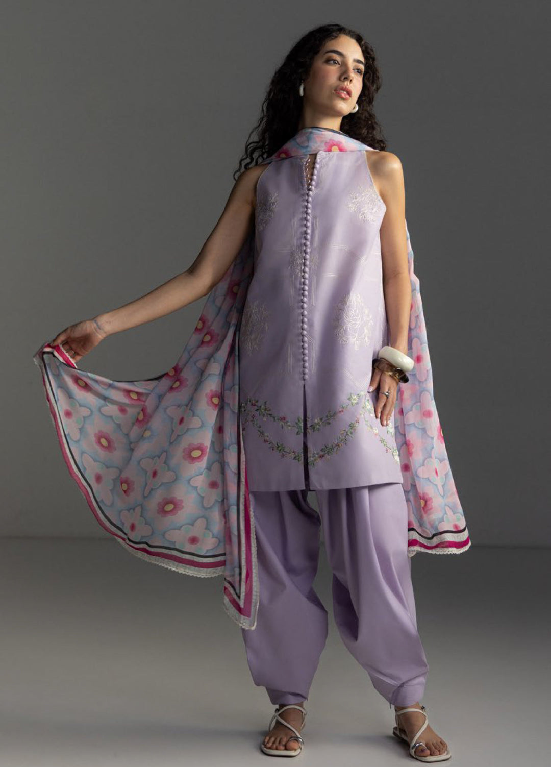 Coco by Zara Shahjahan Unstitched Embroidered Lawn 3 Piece Suit CZS26UL RIVAE-1A - Summer Collection
