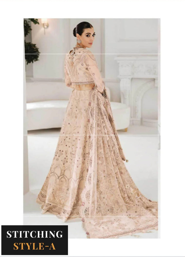 Chantelle by Baroque Unstitched Embroidered Net 3 Piece Suit BQ26UFC BQU-CH10-D01 - Festive Collection