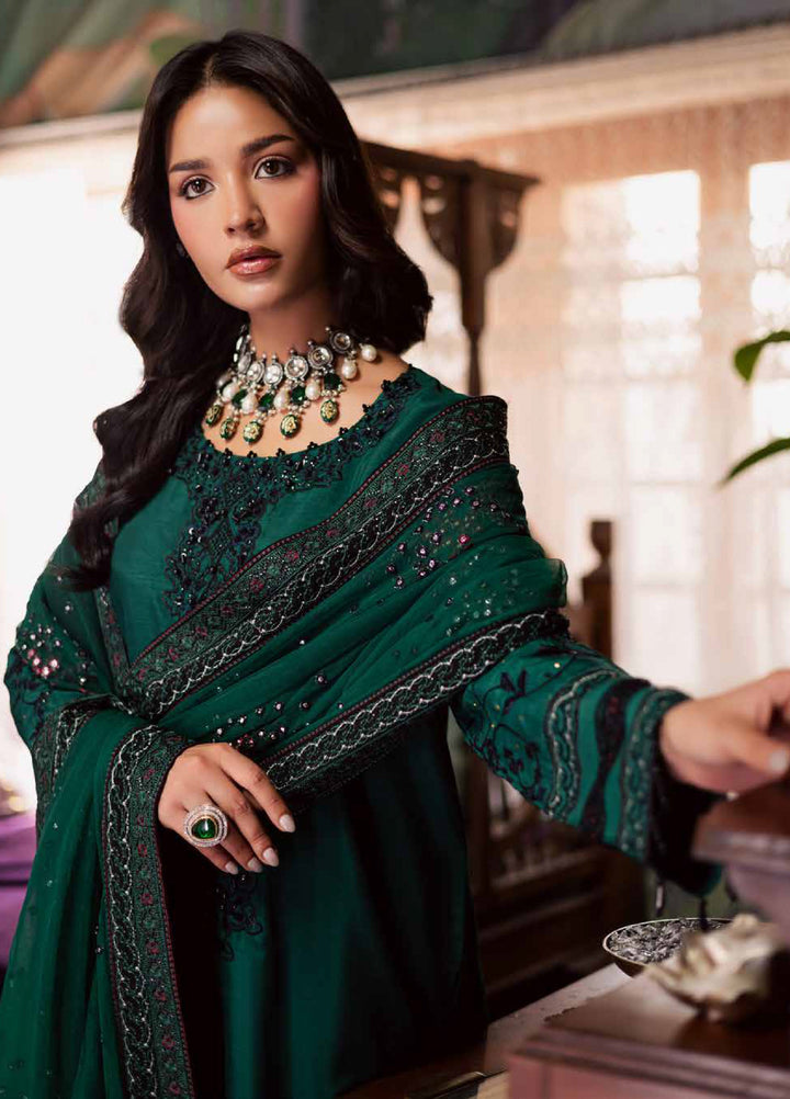 Nureh Nur Mahal The Silk Edit Unstitched Suits 3 Piece NU25NM NE-196 - Festive Collection