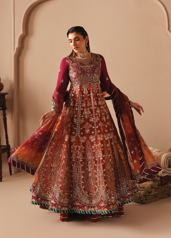 Neorah by Xenia Formals Unstitched Raw Silk Embroidered 3 Piece Suit XE26UN D-3 IBTIHAL - Festive Collection