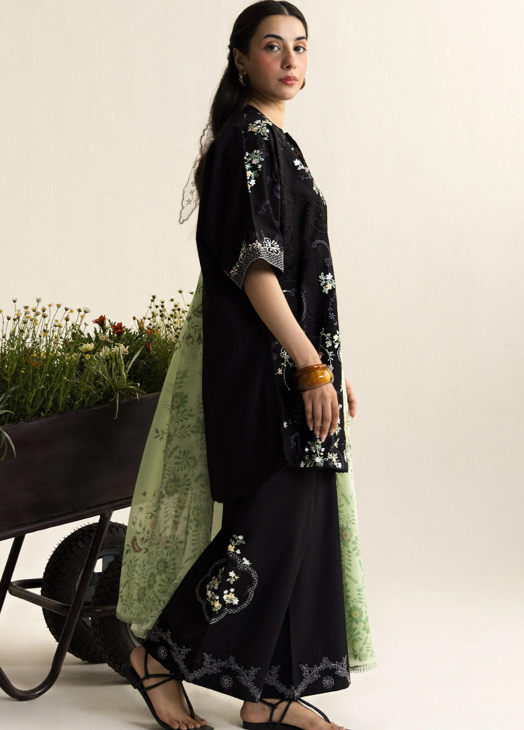 Coco by Zara Shahjahan Unstitched Embroidered Lawn 3 Piece Suit CZS26UCLP EIRA-10A - Eid Collection