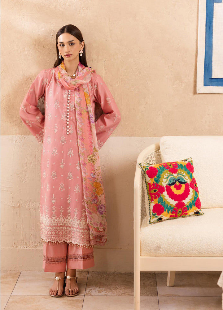 Nissa by Rajbari Unstitched Chikankari Embroidered Lawn 3 Piece Suit RB26UNCL D-6 - Summer Collection