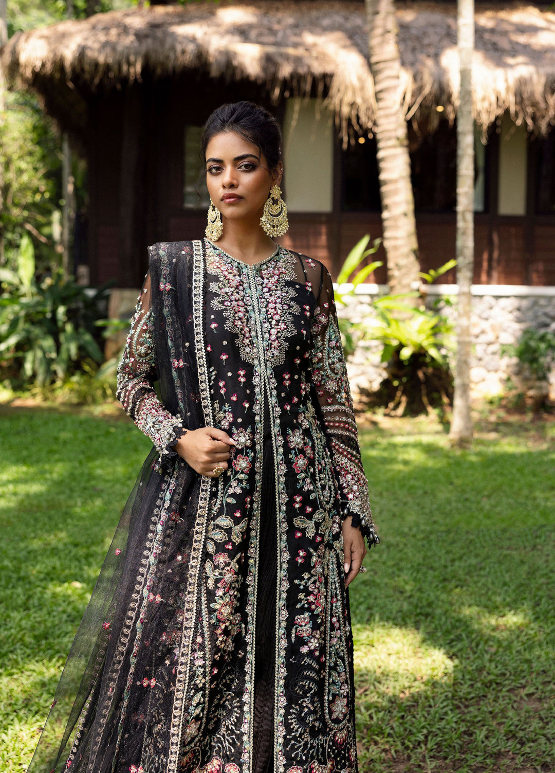 Saira Rizwan Unstitched Organza Embroidered Suits 3 Piece SR25UF SRF25-02 Avina - Festive Collection