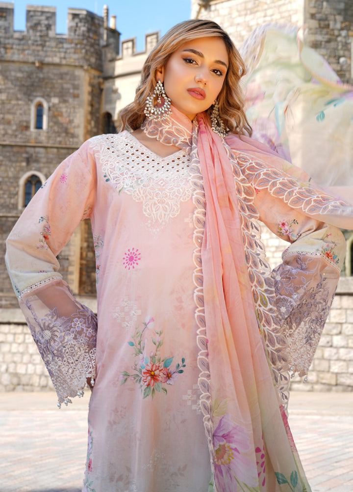Al Zohaib Printkari Unstitched Embroidered Lawn 3 Piece Suit AZ26ULP 06 - Summer Collection