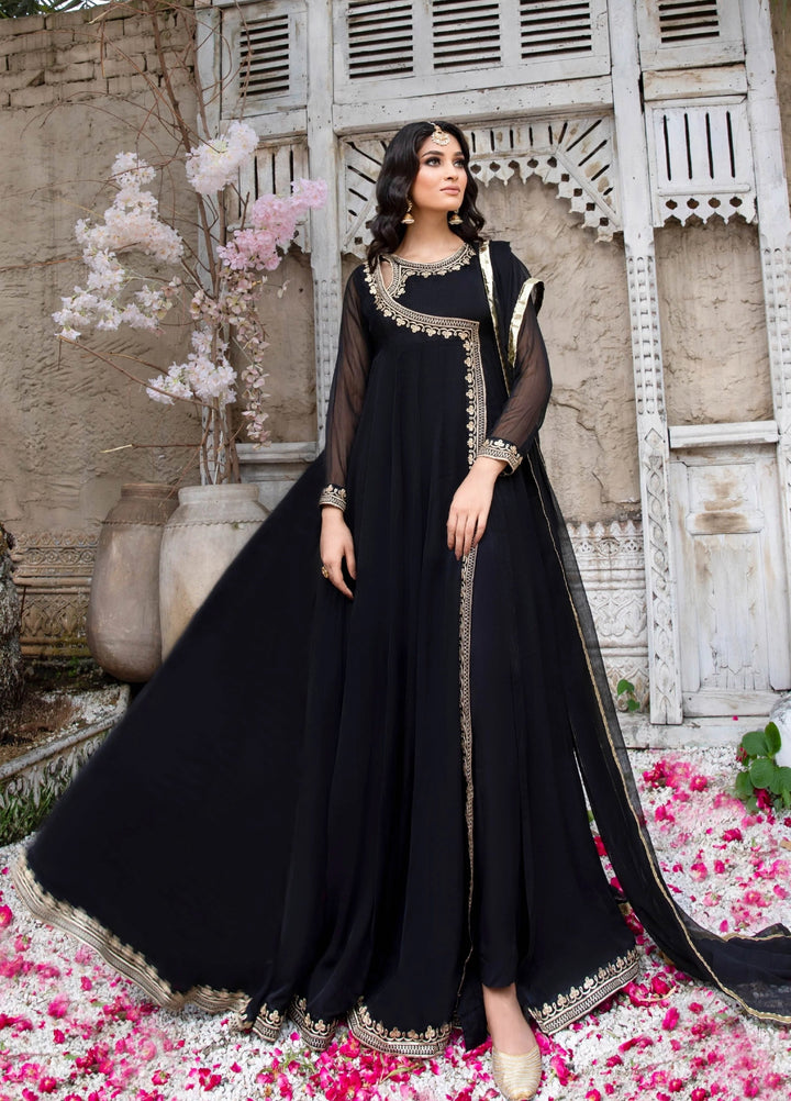 Aura by Haniumaimaz RTW Embroidered Chiffon 2 Piece Suit HUM26RCA KOEL - Festive Collection
