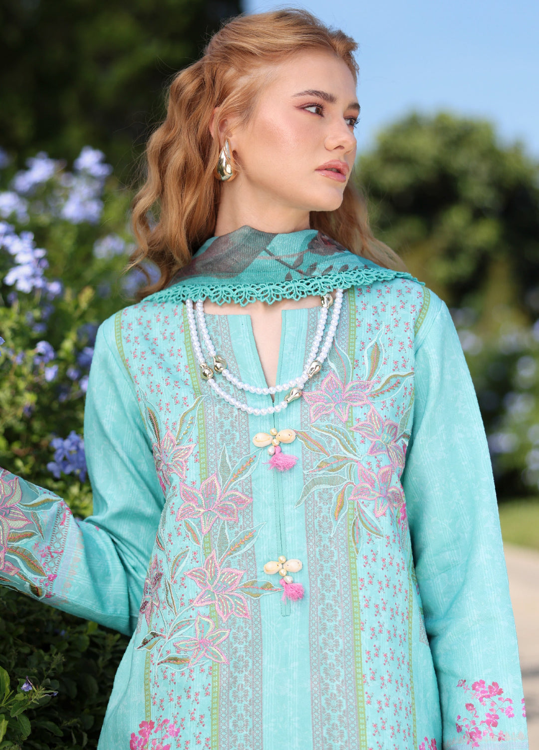 Rang Rasiya Lifestyle Lawn Unstitched Embroidered 3 Piece Suit RR25ULS ASTER - Summer Collection