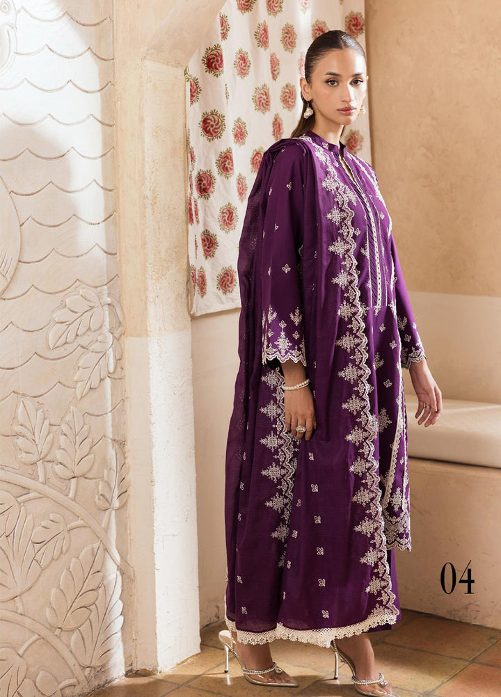 Nissa by Rajbari Unstitched Chikankari Embroidered Lawn 3 Piece Suit RB26UNCL D-4 - Summer Collection