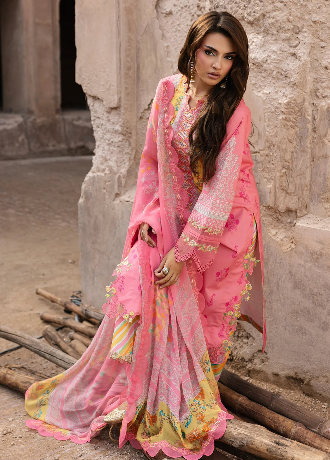 Chunri by Charizma Unstitched Embroidered Lawn 3 Piece Suit CHR26UCL CHN6-08 - Summer Collection