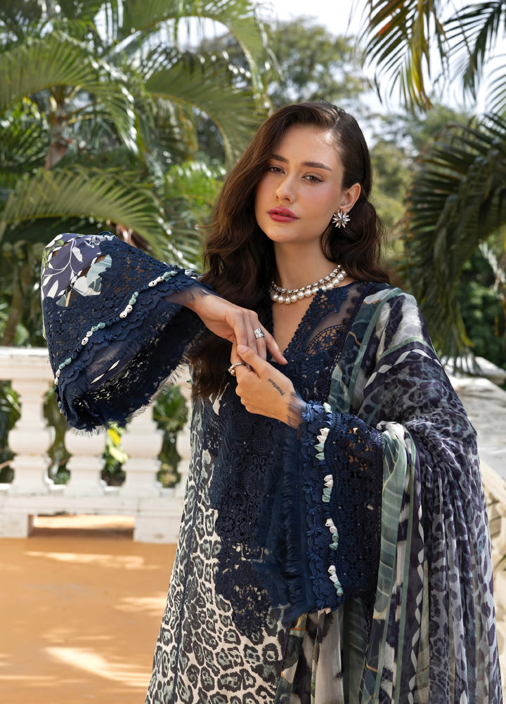 Signature by Elaf Premium Unstitched Embroidered Lawn 3 Piece Suit EL26USP ESA-3B VICTORIAN MUSE - Summer Collection