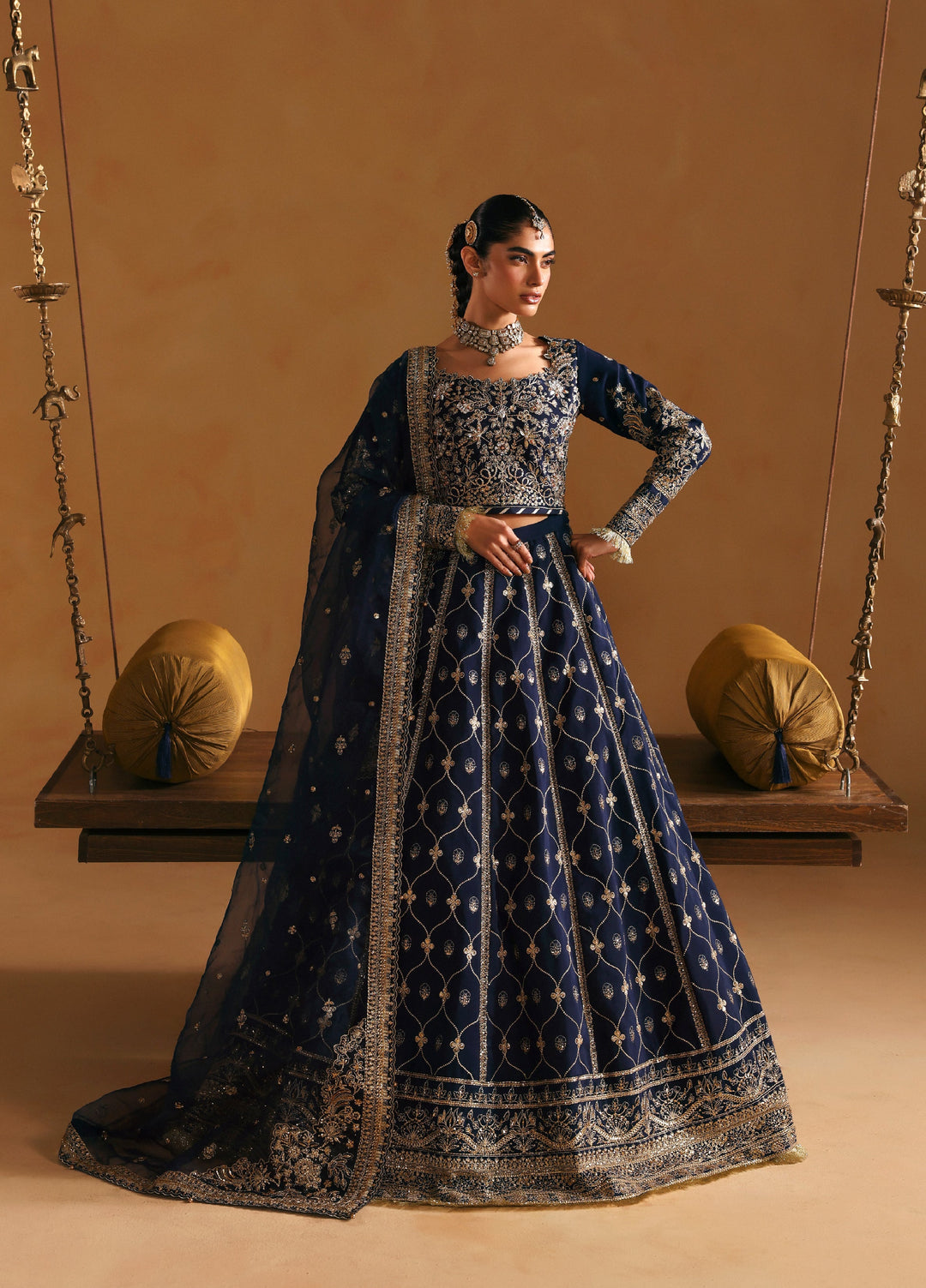 Gulaal Unstitched Embroidered Silk Suits 3 Piece GL25UW RAEHA-WU-14 - Wedding Collection