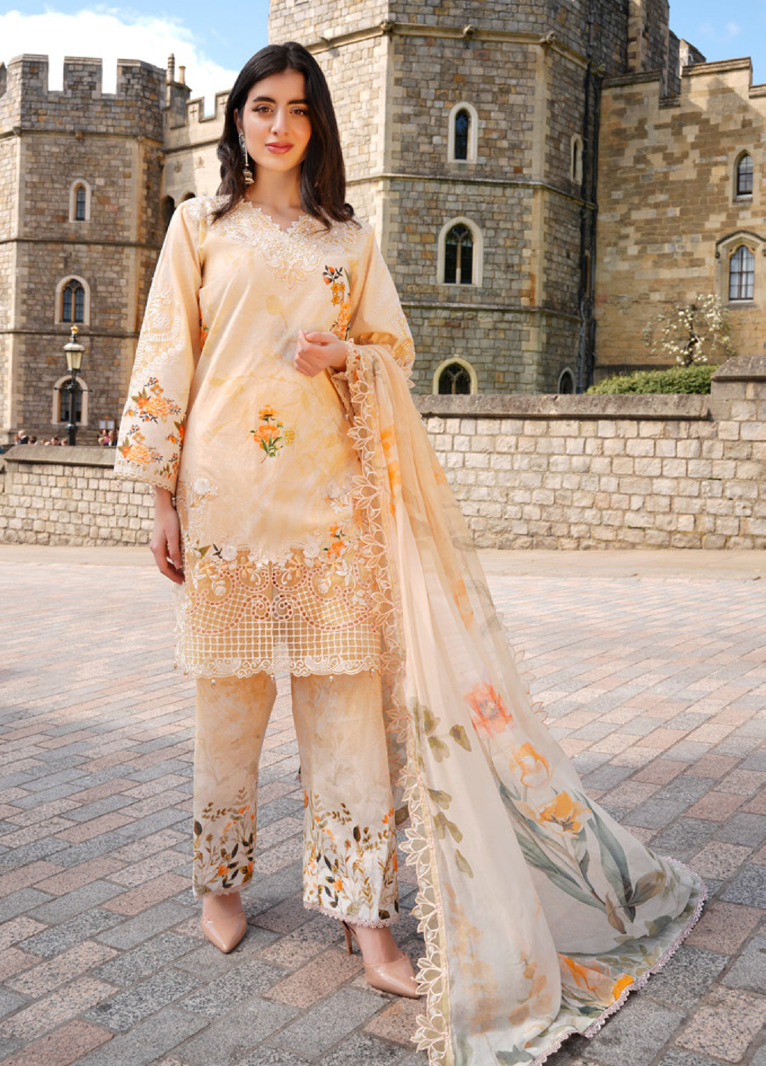 Al Zohaib Printkari Unstitched Embroidered Lawn 3 Piece Suit AZ26ULP 07 - Summer Collection