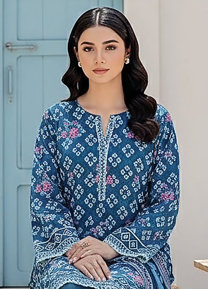 Summer Prints by Lakhany Unstitched Printed Lawn 3 Piece Suit LSM26USP LG-SG-0104 - Summer Collection