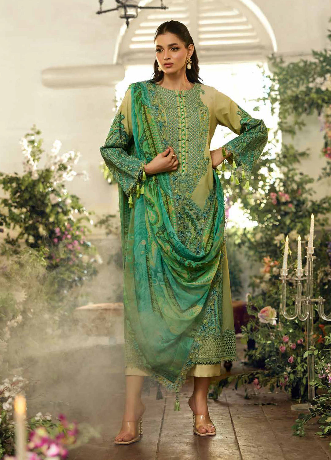 Sun Shine by Charizma Unstitched Embroidered Lawn 3 Piece Suit CHR26ULS CSN6-19 - Summer Collection