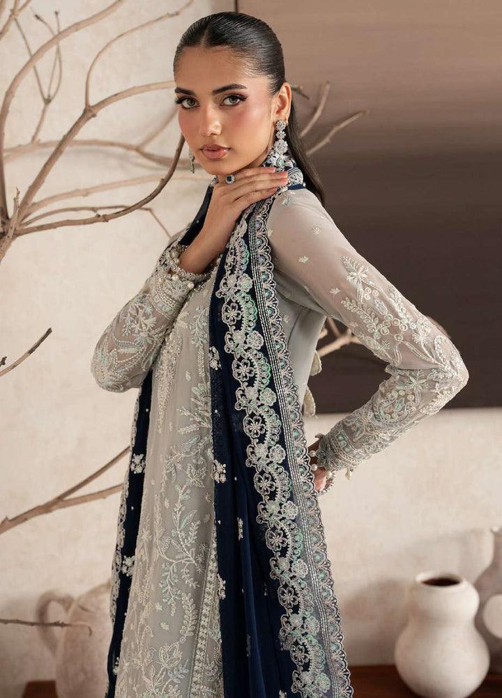 Gulaal Unstitched Embroidered Chiffon 3 Piece Suit GL26ULW Gianna D-52 - Wedding Collection