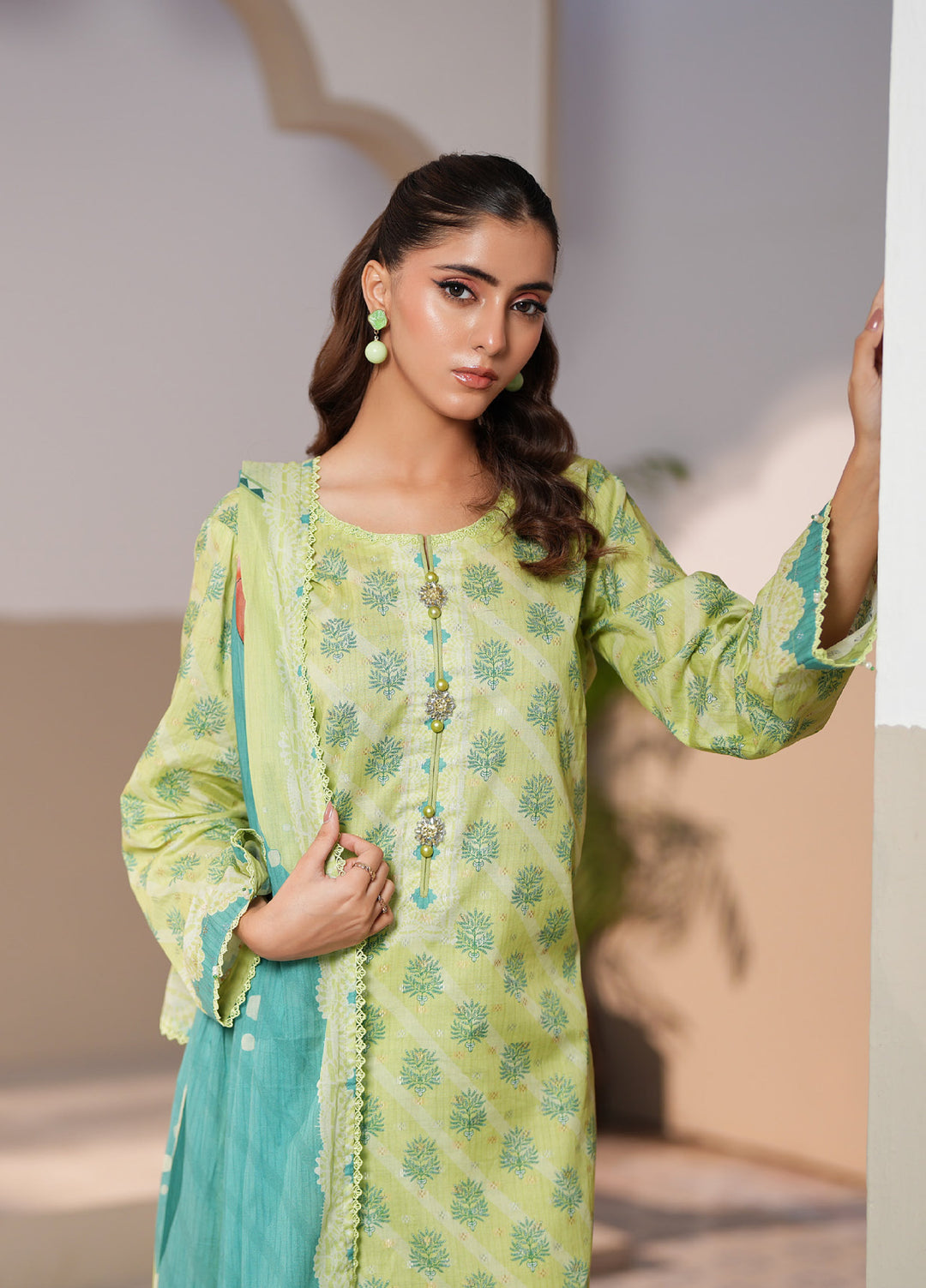Regalia Textile Unstitched Printed Jacquard Lawn 3 Piece Suit RG26PUJL D-3 - Summer Collection