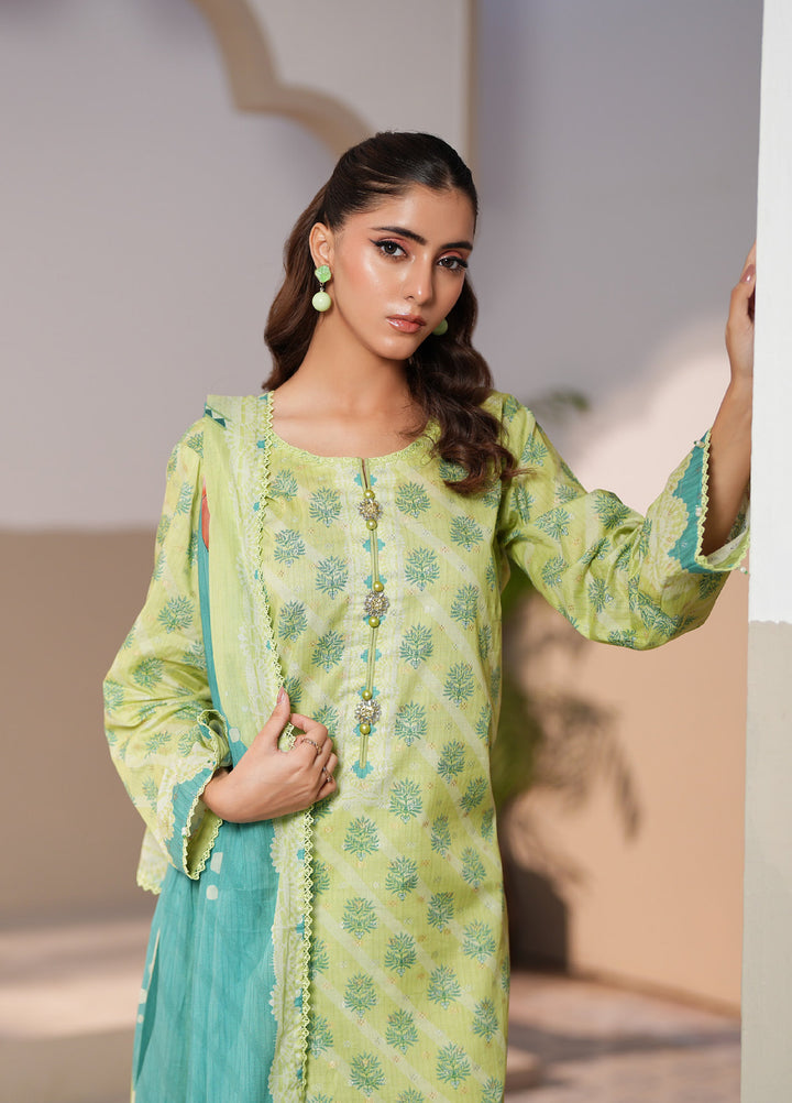 Regalia Textile Unstitched Printed Jacquard Lawn 3 Piece Suit RG26PUJL D-3 - Summer Collection