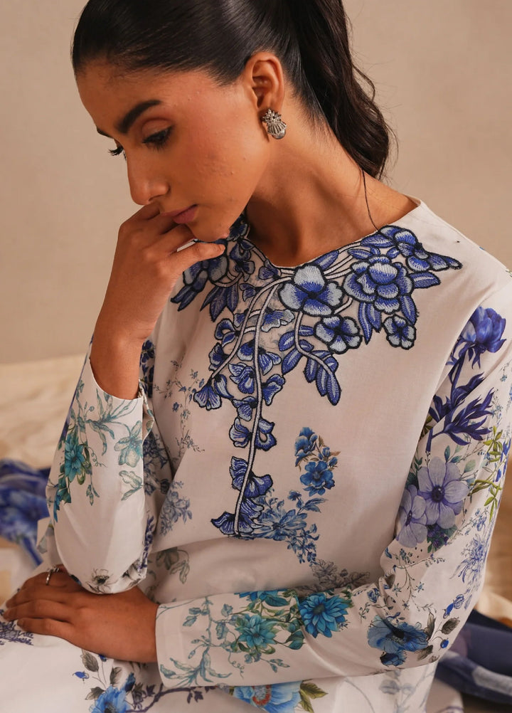 Meraki by Asifa and Nabeel Unstitched Embroidered Lawn 3 Pcs Suit AN26UM MSSL-03 Starlit - Summer