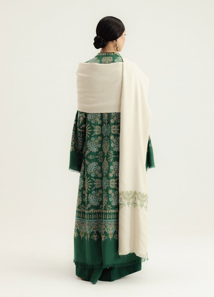 Zara Shahjahan Unstitched Winter Marina Embroidered Suits 3 Piece CZS25WC D8-Ruhaab - Winter Collection