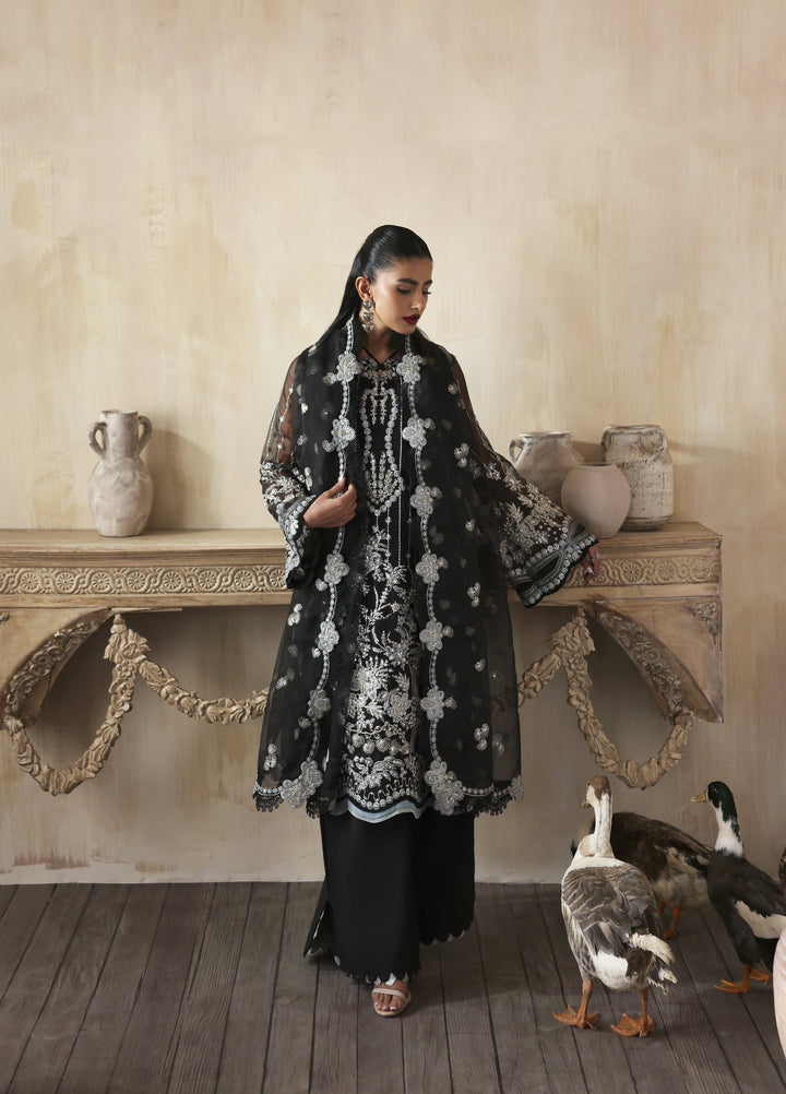 Jahanara by Zarposh Embroidered Organza Suits Unstitched 3 Piece ZP25JF Ayzel - Festive Collection